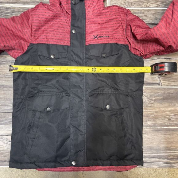 Arctix Slalom Insulated Winter Jacket Hooded Red/Black Boys M (10/12) NWT - Picture 6 of 9